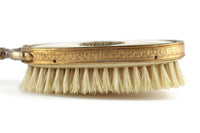 Vintage Beige & Gold Filigree Vanity Hair Brush