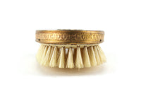 Vintage Beige & Gold Filigree Vanity Hair Brush