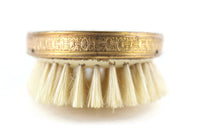 Vintage Beige & Gold Filigree Vanity Hair Brush