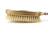 Vintage Beige & Gold Filigree Vanity Hair Brush