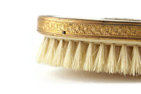 Vintage Beige & Gold Filigree Vanity Hair Brush