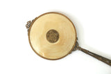 Vintage Beige & Gold Filigree Vanity Hair Brush