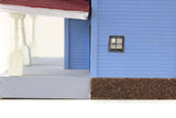 Vintage 1:48 Quarter Scale Miniature Dollhouse Blue Decorated House with 5 Rooms