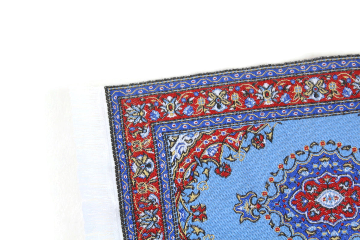 Mini Blue Rug Vintage 1:12 Miniature Blue & Red Persian Dollhouse Rug – The Mustard ...