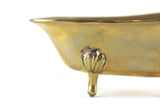 Vintage 1:12 Miniature Dollhouse Gold Brass Bathtub