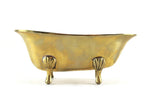 Vintage 1:12 Miniature Dollhouse Gold Brass Bathtub