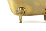 Vintage 1:12 Miniature Dollhouse Gold Brass Bathtub