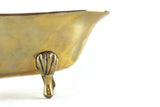 Vintage 1:12 Miniature Dollhouse Gold Brass Bathtub