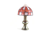 Vintage Miniature Dollhouse Stained Glass Table Lamp