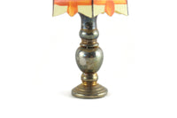 Vintage Miniature Dollhouse Stained Glass Table Lamp