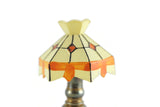 Vintage Miniature Dollhouse Stained Glass Table Lamp