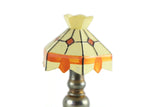 Vintage Miniature Dollhouse Stained Glass Table Lamp