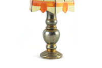 Vintage Miniature Dollhouse Stained Glass Table Lamp