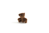 Vintage 1:12 Miniature Dollhouse Brown Flocked Teddy Bear