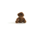 Vintage 1:12 Miniature Dollhouse Brown Flocked Teddy Bear