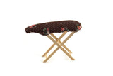 Vintage 1:12 Miniature Dollhouse Brown Floral & Wood Ironing Board