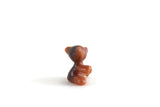 Vintage 1:12 Miniature Dollhouse Brown Plastic Teddy Bear