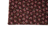 Vintage 1:12 Miniature Dollhouse Reversible Brown & Pink Floral Bedspread Blanket