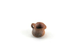 Vintage 1:12 Miniature Dollhouse Terracotta & Brown Ceramic Pitcher or Vase