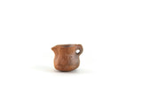 Vintage 1:12 Miniature Dollhouse Terracotta & Brown Ceramic Pitcher or Vase
