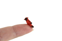 Vintage 1:12 Miniature Dollhouse Red Cardinal Bird Figurine