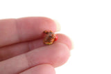 Vintage 1:12 Miniature Dollhouse Cat Figurine with Red Ball of Yarn