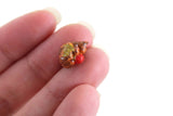 Vintage 1:12 Miniature Dollhouse Cat Figurine with Red Ball of Yarn