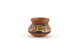 Vintage 1:12 Miniature Dollhouse Terracotta Southwest Painted Vase or Pot