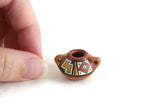 Vintage 1:12 Miniature Dollhouse Terracotta Southwest Painted Vase