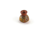 Vintage 1:12 Miniature Dollhouse Terracotta Southwest Painted Vase