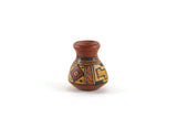 Vintage 1:12 Miniature Dollhouse Terracotta Southwest Painted Vase