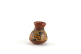 Vintage 1:12 Miniature Dollhouse Terracotta Southwest Painted Vase