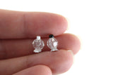 Vintage 1:12 Miniature Dollhouse Clear Salt & Pepper Shaker Set