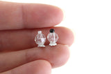 Vintage 1:12 Miniature Dollhouse Clear Salt & Pepper Shaker Set