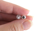 Vintage 1:12 Miniature Dollhouse Clear Salt & Pepper Shaker Set