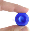 Vintage 1:12 Miniature Dollhouse Cobalt Blue & Clear Glass Pitcher