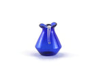Vintage 1:12 Miniature Dollhouse Cobalt Blue & Clear Glass Pitcher