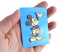 Vintage 1:12 Miniature Dollhouse Blue Mickey Mouse Poster