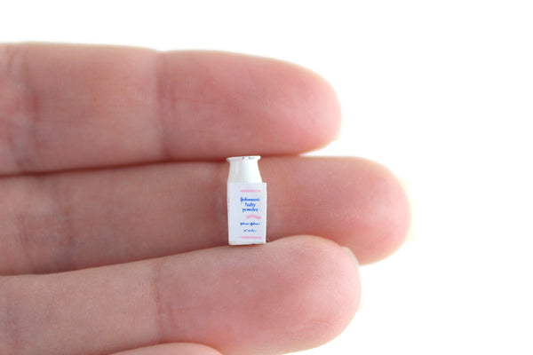 Vintage 1:12 Miniature Dollhouse Johnson & Johnson Baby Powder Talc
