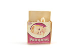 Vintage 1:12 Miniature Dollhouse Box of Pampers Baby Diapers
