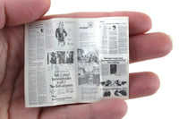 Vintage 1:12 Miniature Dollhouse Chicago Tribune Newspaper