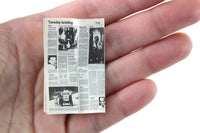 Vintage 1:12 Miniature Dollhouse Chicago Tribune Newspaper