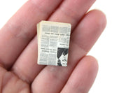 Vintage 1:12 Miniature Dollhouse Chicago Tribune Newspaper