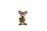Vintage 1:12 Miniature Dollhouse Dressed Up Mouse Figurine Toy