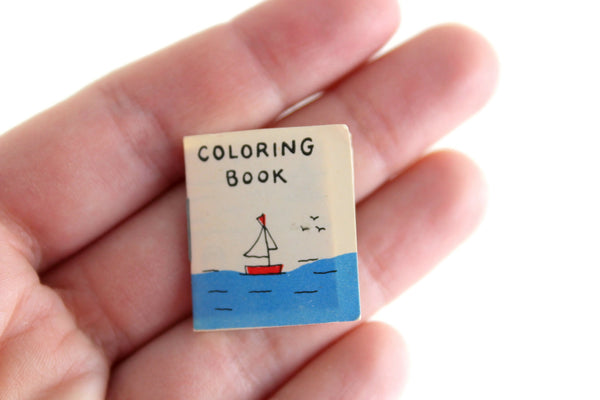 Vintage 1:12 Miniature Dollhouse Coloring Book