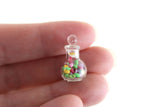 Vintage 1:12 Miniature Dollhouse Clear Glass Candy Jar with Candy
