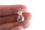 Vintage 1:12 Miniature Dollhouse Clear Glass Candy Jar with Candy