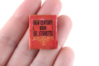 Vintage 1:12 Miniature Dollhouse New Century Book of Etiquette