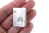 Vintage 1:12 Miniature Dollhouse Newspaper