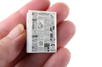 Vintage 1:12 Miniature Dollhouse Newspaper